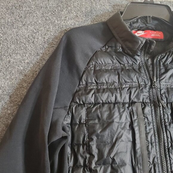 Nike TECH FLEECE AEROLOFT 800 BOMBER GRIMM GALA Jacket Black Womens sz Medium #2 - Picture 6 of 16